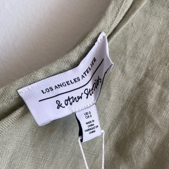 NWT & Other Stories Oversized Belted Linen Jumpsuit - Picture 4 of 5